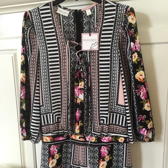 Bisou Bisou Dresses & Skirts - NWT!  Bisou Bisou Romper Shorts!  Size Large